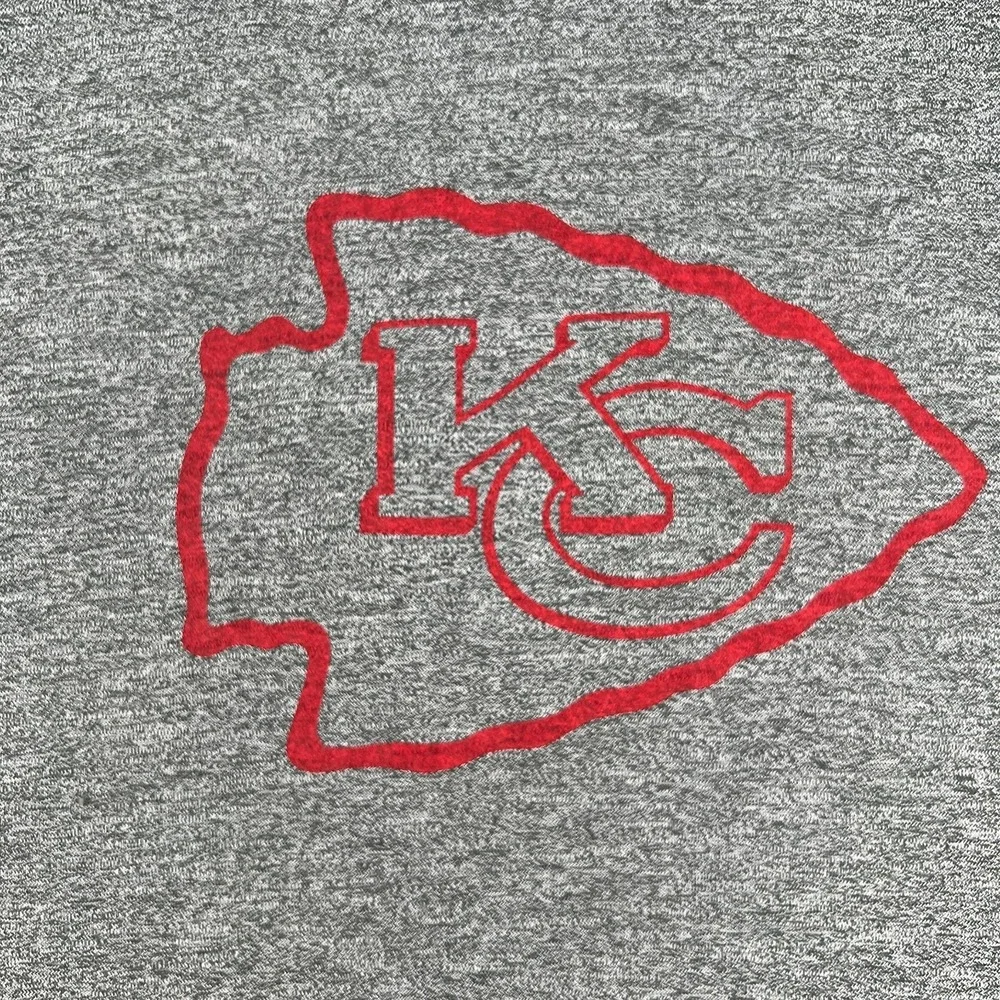 Kansas‎ City Chiefs Shirt Mens Medium Gray Red Long Sleeve Nike On Field NFL